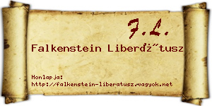 Falkenstein Liberátusz névjegykártya